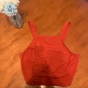 Urban Outfitters Orange Crop Top
